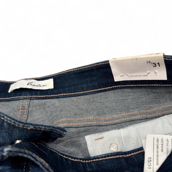 KanCan Alena Mid Rise Slim Boyfriend Jeans Women’s 15/31 Distressed Straight - Picture 2 of 7